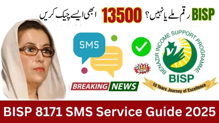 BISP 8171 SMS Service Guide 2025 – Complete Step-by-Step Process for CNIC Verification