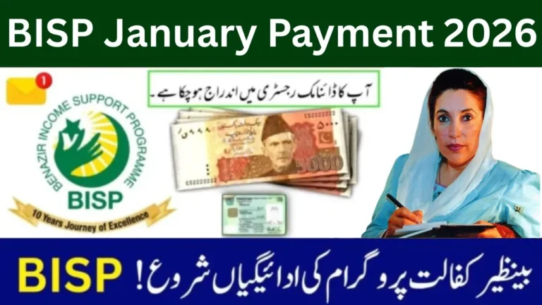 BISP January 2026 Payment – Latest Update, Expected Date, Amount, and Eligibility