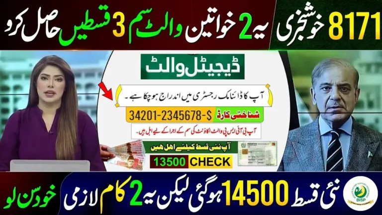 Benazir Kafalat 2026 Payment Schedule – Check Rs. 14,500 BISP Distribution Dates