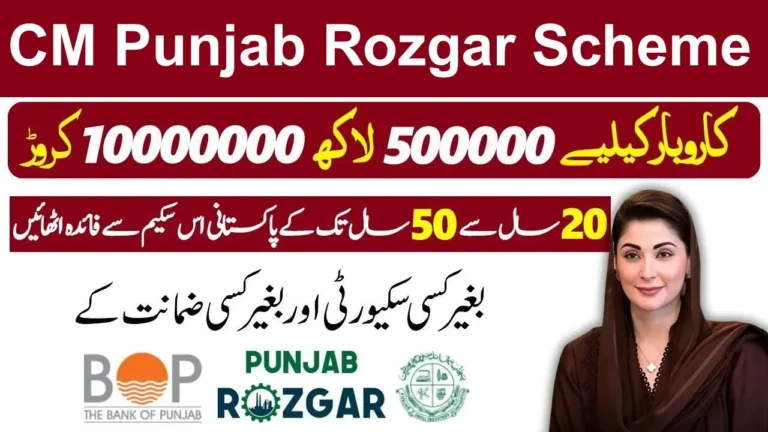 CM Punjab Rozgar Scheme Interest-Free Business Loans for Youth, Startups, and SMEs