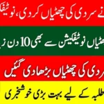 Punjab Winter Holidays 2025-2026 Official Notification for Schools & Colleges Released